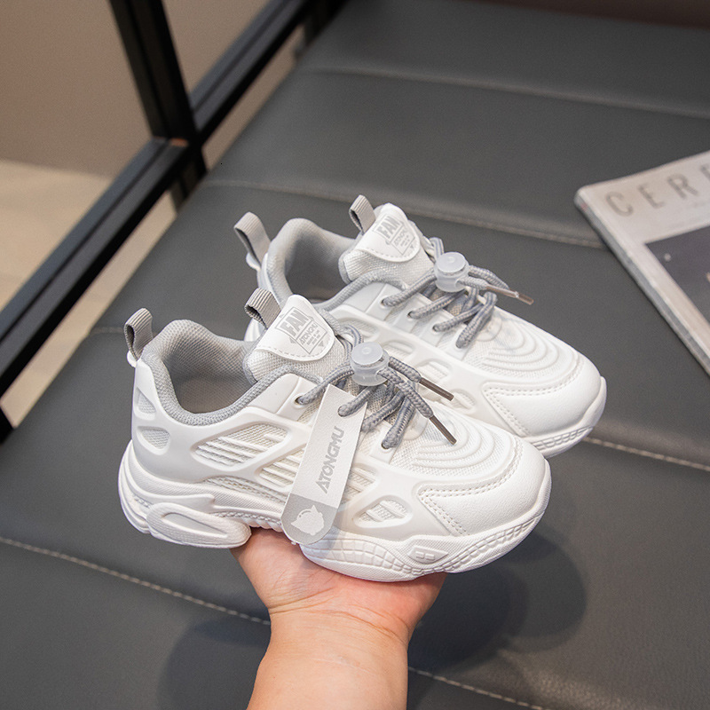 New children's sports shoes breathable mesh girls' shoes big boys' shoes soft soled casual shoes fashion trend designer shoes