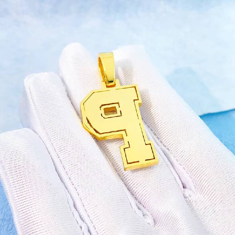 Personalized Twotone Letter Pendant925Silver Moissanite Hip Hop Style Personality Can Pass Diamond Selector Pendant