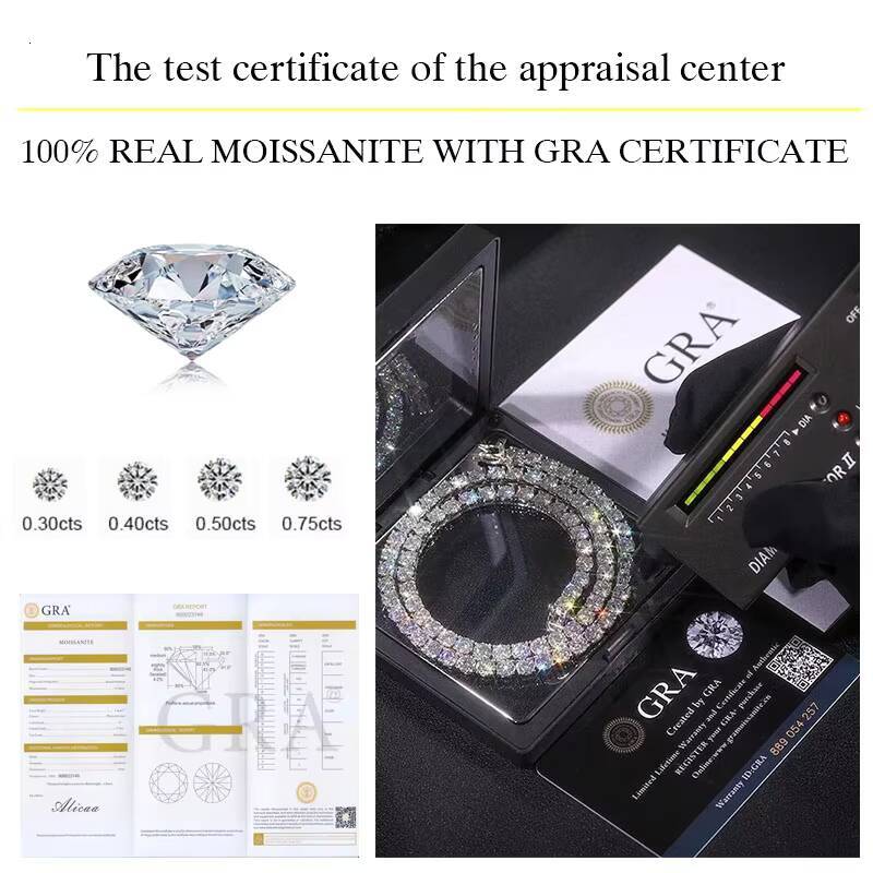 Ice Out Custom Pendant Pass Testter Vvs Moissanite Diamond 925 Silver 10k Gold Hip Hop Fine Jewelry Men