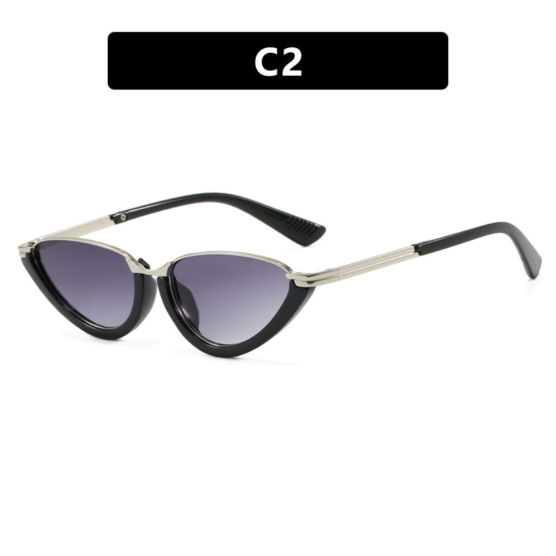 2025 New Triangle Cat Eye Sunglasses for Women Trendy European American Street Style High end Fashion Sunglasses