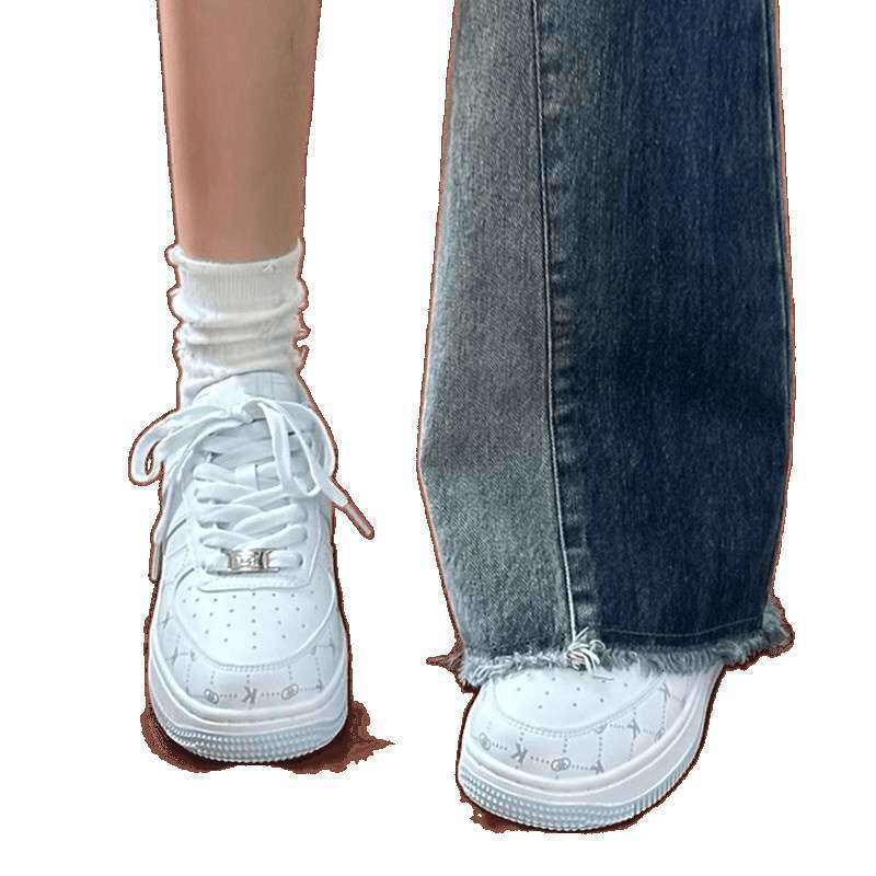 High-Looking Thick-Soled Board Shoes Women's 2025 Autumn New Round Toe Casual Sneakers 31 68