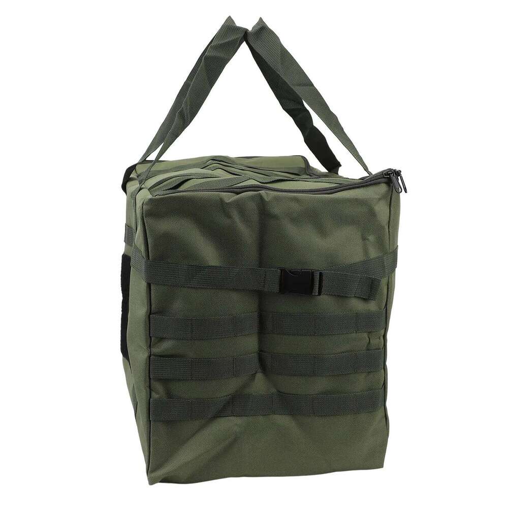53L Storage Carrying Bag Large Capacity Thickened Oxford Fabric Waterproof PVC Inner Camping Cooking Utensils Organizer