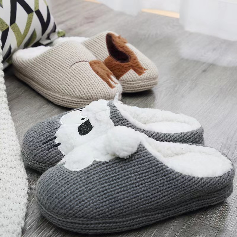 Winter New Cotton for Women, Moon Clock Couple Indoor Warm Slippers ddmymarket