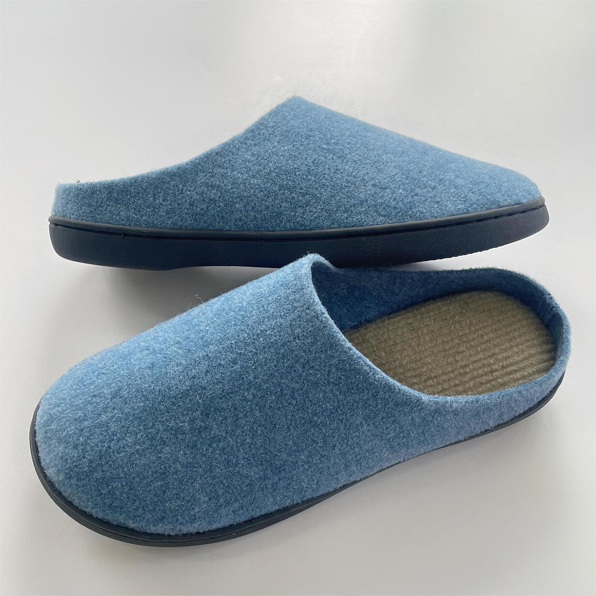 Men's Large Size Home Fleece-Lined Single-Shoe Styling Cotton Slippers ddmymarket