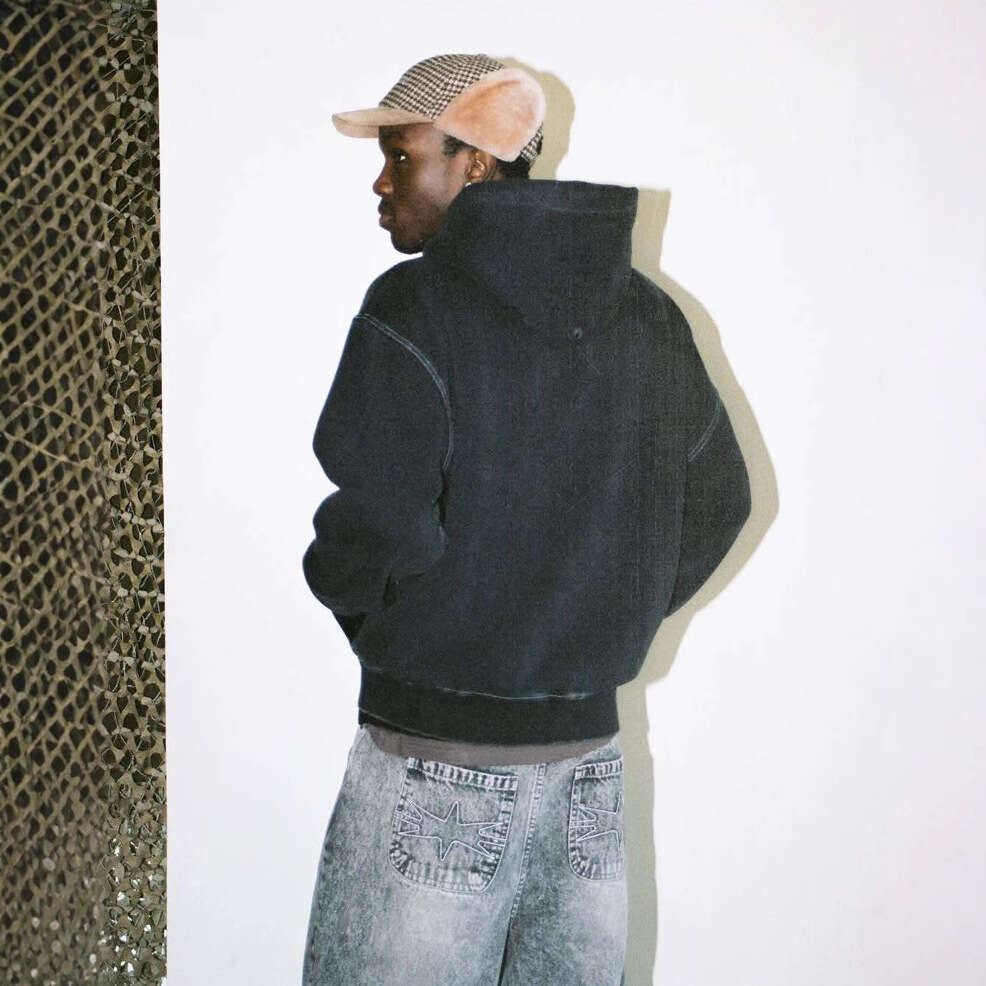 2025 New Street Style Cardigan Washed Jacket Hoodie Sweatshirt