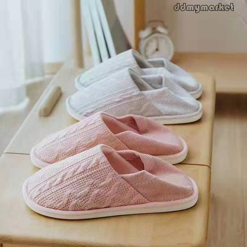Extra Large Spring Summer Indoor Sewing Sponge Wormwood Flax Non-Slip One Size Slippers Pregnancy Postpartum Shoes ddmymarket