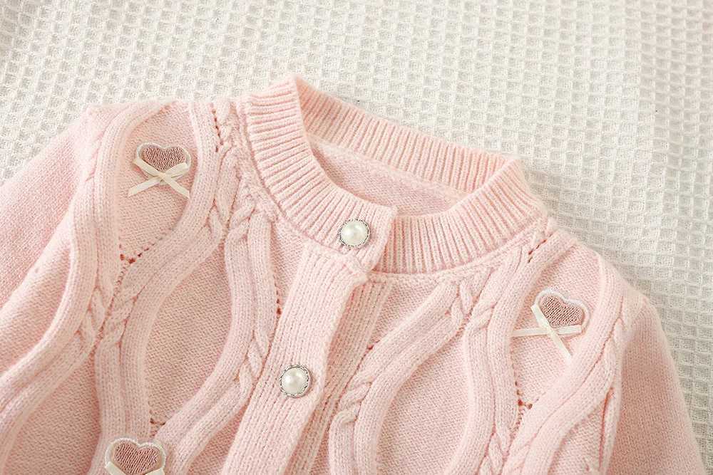 Girls Knitted Clothes Sets Spring Autumn Children Woolen Jersey Sweaters Coats Skirts Princess Dress Suit For Baby Outfits Kids L250926T1ES
