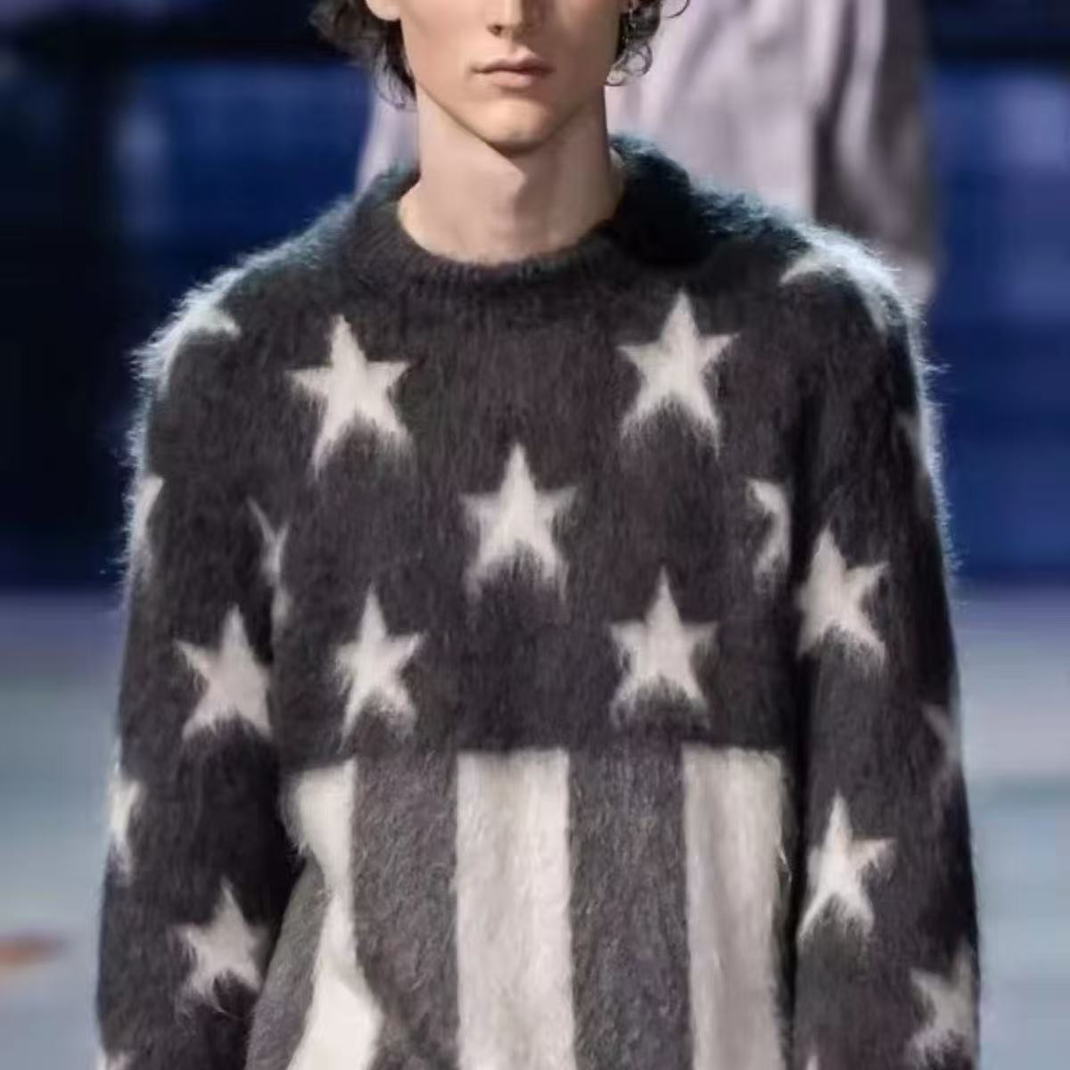 Men's Sweaters Designer New style round-neck star-shaped pullover sweaters for both men and women loose knit cardigans suitable for autumn and winter