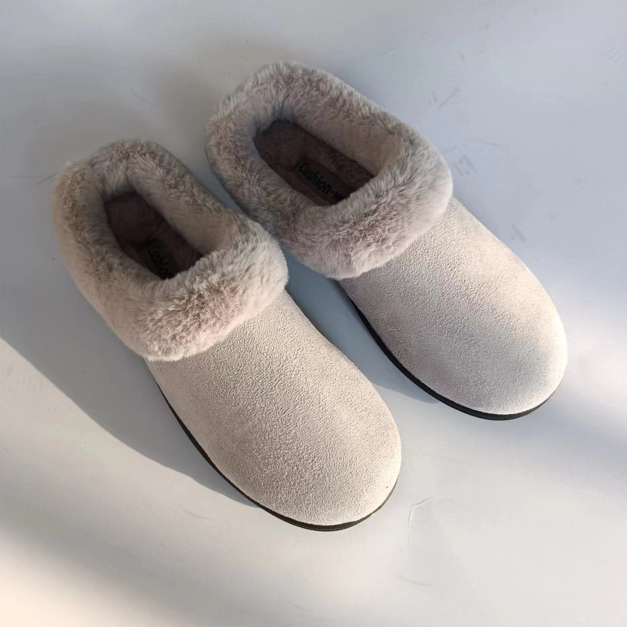 Suede Size Shoe Tree Home Cotton Slippers ddmymarket