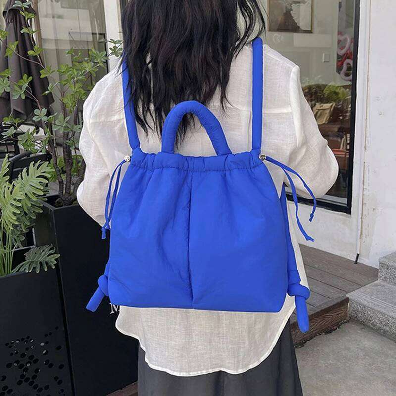 New Korean Fashion Fabric Shoulder Soft Dacron Crossbody Bag Mini Tote for Women Underarm Bags Handbags and Purses