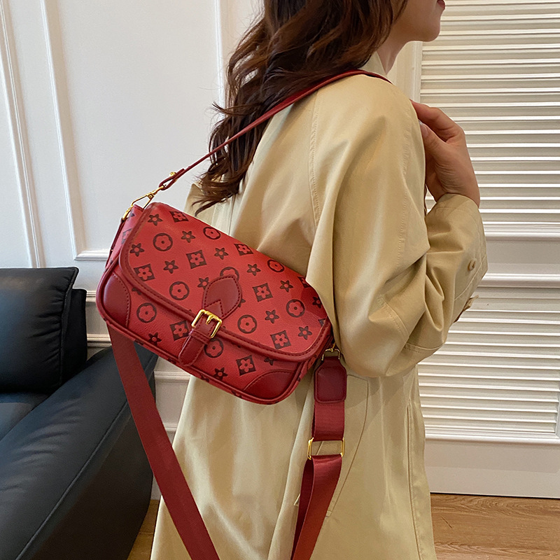 Free shipping designer Shoulder Bags Womens 2025 new printed fashionable shoulder bag small square bag broadband crossbody bag blue