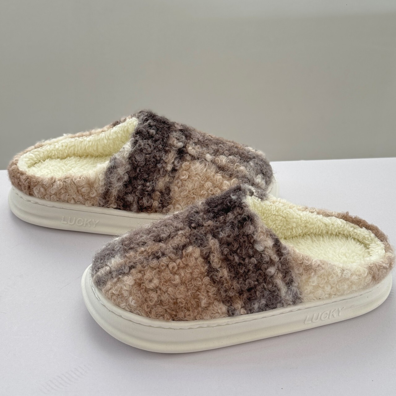 Floral Women's Bag Heel Warm Non-Slip Postpartum Shoes Comfortable Home Mid-Calf Cotton Slippers for Men ddmymarket