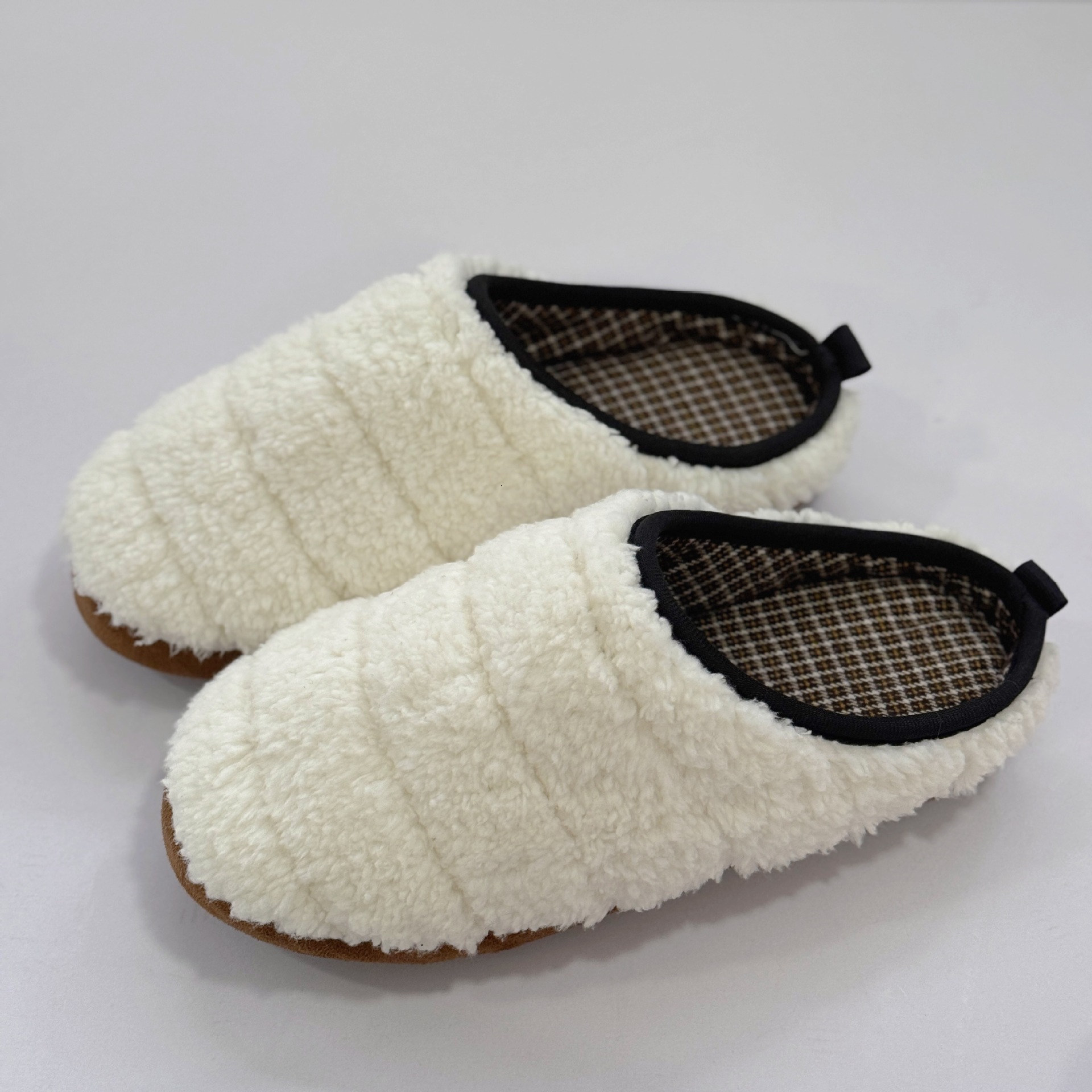 Silent Soft Sole Non-Slip Furry Lamb Wool Elastic Strap Elderly Home Cotton Slippers Warm Indoor ddmymarket
