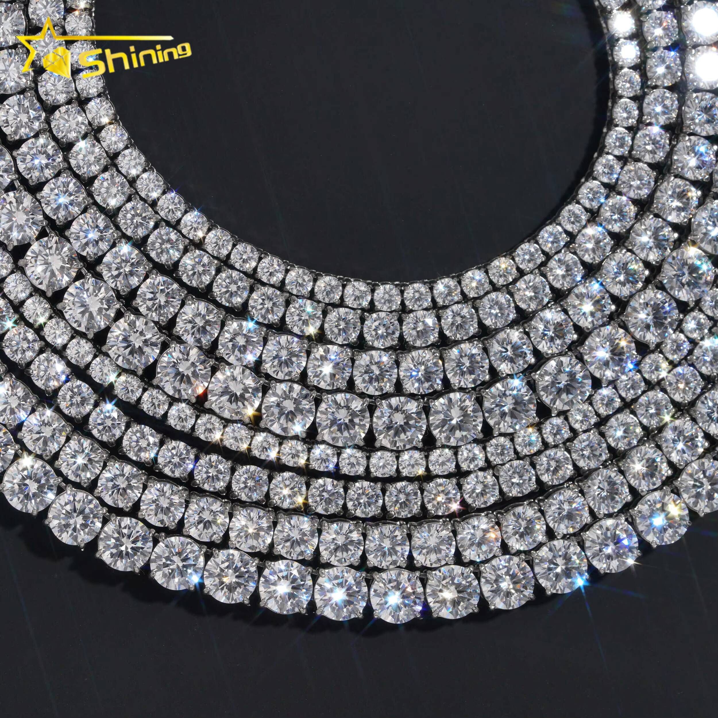 Factory Lowest Prices 3mm 4mm 5mm 6mm Wholesale 316L Stainless Steel Hip Hop Necklace 5A CZ Tennis Chains