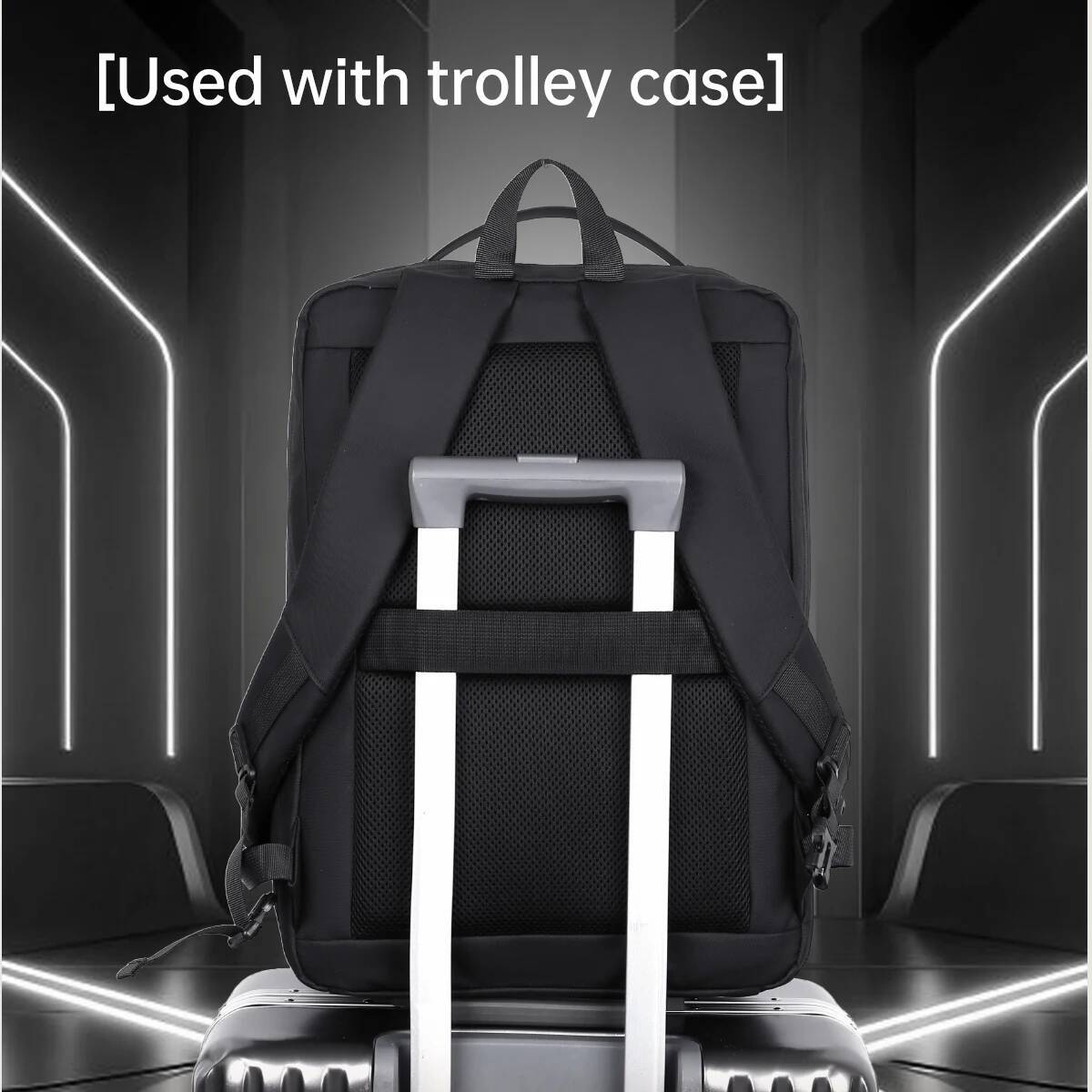 Men's Hard Shell Backpack Large Capacity Waterproof Wear-Resistant Computer Independent Compartment Commuting Business Travel Bag high-quality