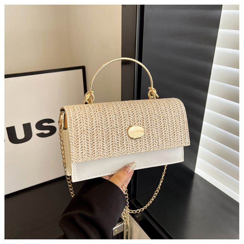 New women's shoulder bag chain woven handbag 2025 designer fashion crossbody bag