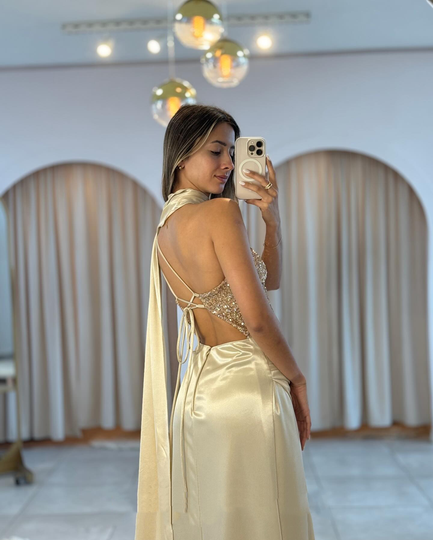 Sexy Evening Dresses One Shoulder Sleeveless Backless Gowns For Women Sequins Split Side Sweep Train Dress For Party Custom Made