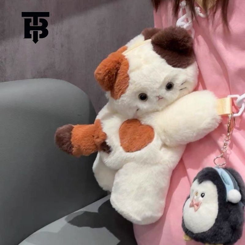 TB BHULAMTE Designer Bag Luxury Bagthree-flower Kitten Plush Crossbody Bag Cute Plush Toy Versatile Fashion Backpack Bag For Girls Birthday Gift