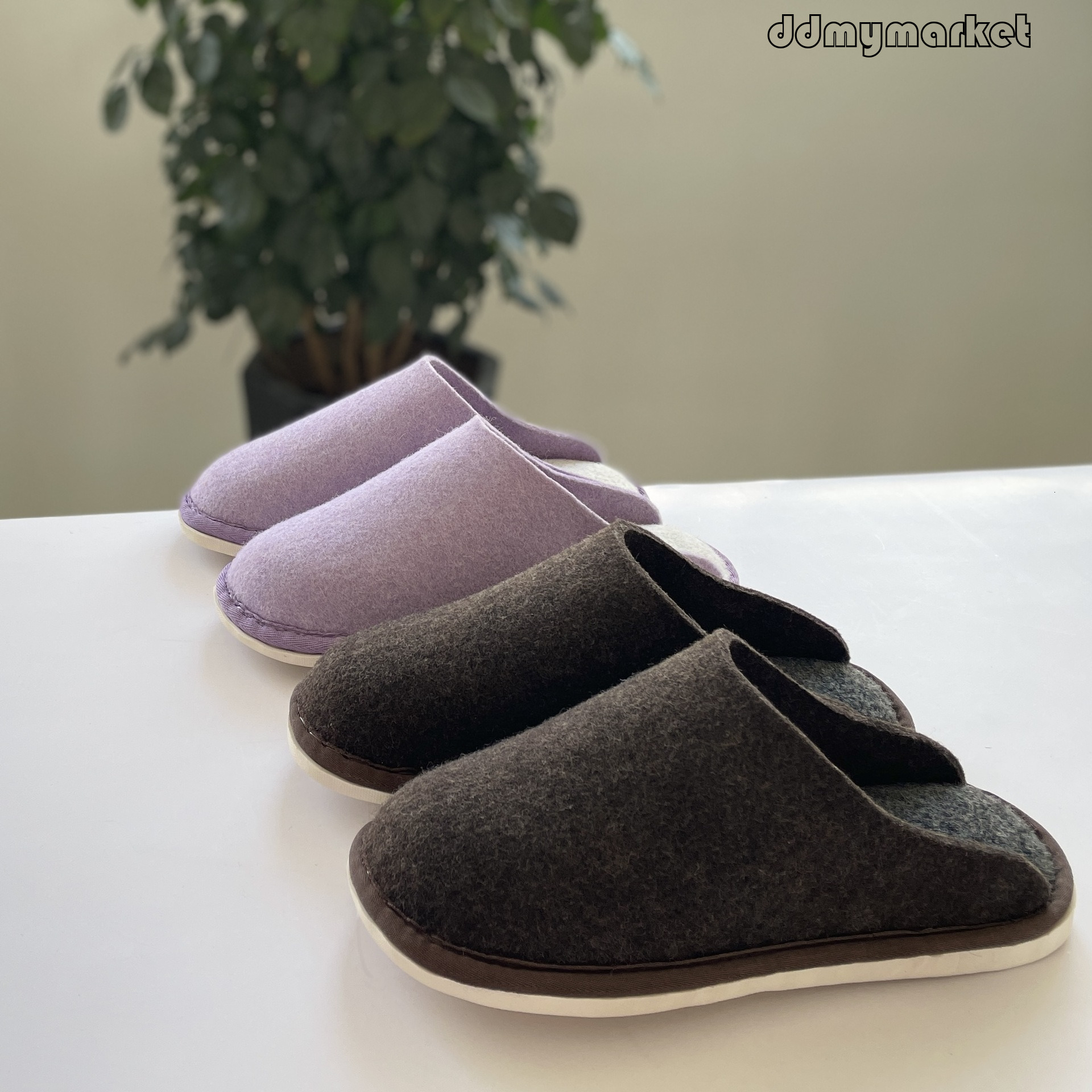 70% Cashmere Cloth Soft Bottom Cotton Felt Shoes ddmymarket