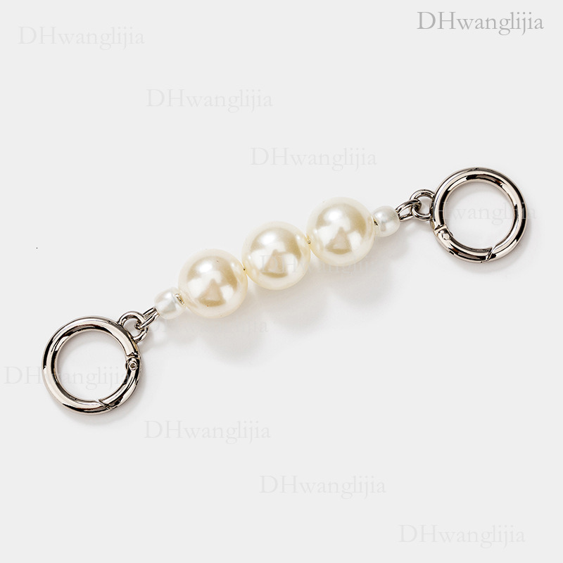 DH Luggage Accessories New Style Wind Hanging Decoration Single Shoulder Crossbody Personality Round Buckle Pearl Extension Trendy Chain Bag Strap