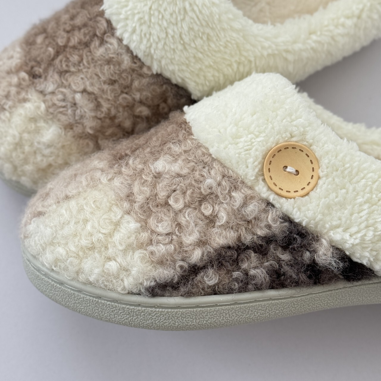 Cartoon Knitted Furry Autumn Winter Warm Thick Sole Home Thickened Plush Indoor Slippers ddmymarket
