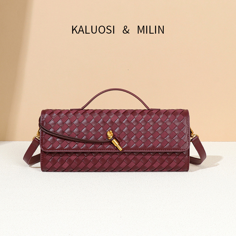 for Women High-End Feel Autumn Winter New Matte PU Suede Shoulder Crossbody Handbag Evening Accordion Bag Clutch