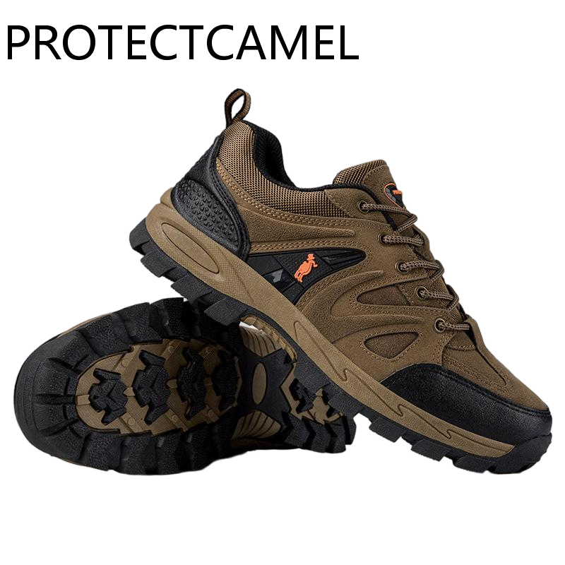 PROTECTECCAMEL New Designer Outdoor Sports Shoes Luxurious Anti Slip Travel Hiking Shoes Breathable Mesh Lightweight Wear-resistant Labor Protection S