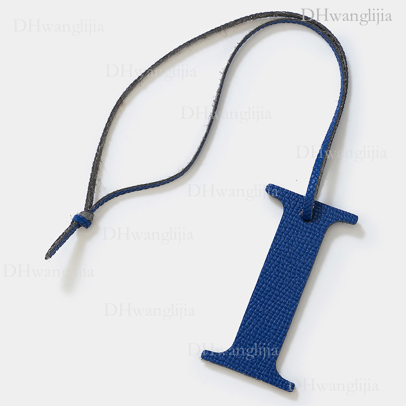DH Luggage Accessories Live Broadcast Special English Uppercase Letter i Cowhide Accessories Windbox Bag Key Car Pendant