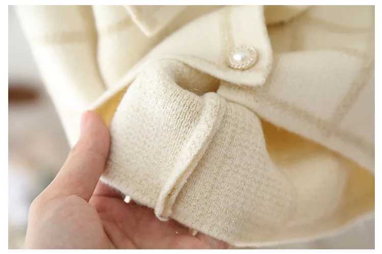 Girls Knitted Dresses Spring Autumn Children Woolen Jersey Sweaters Tops Skirts Princess Suit For Baby Party Outfits Kids 4 5Y L250926LSSA