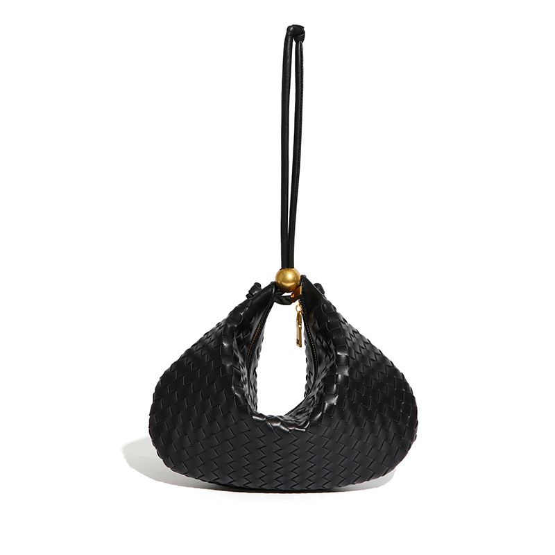 Woven Women's Spring New Dumpling Shape Underarm Bag Niche Street Style Trendy Fashionable Versatile Handbag