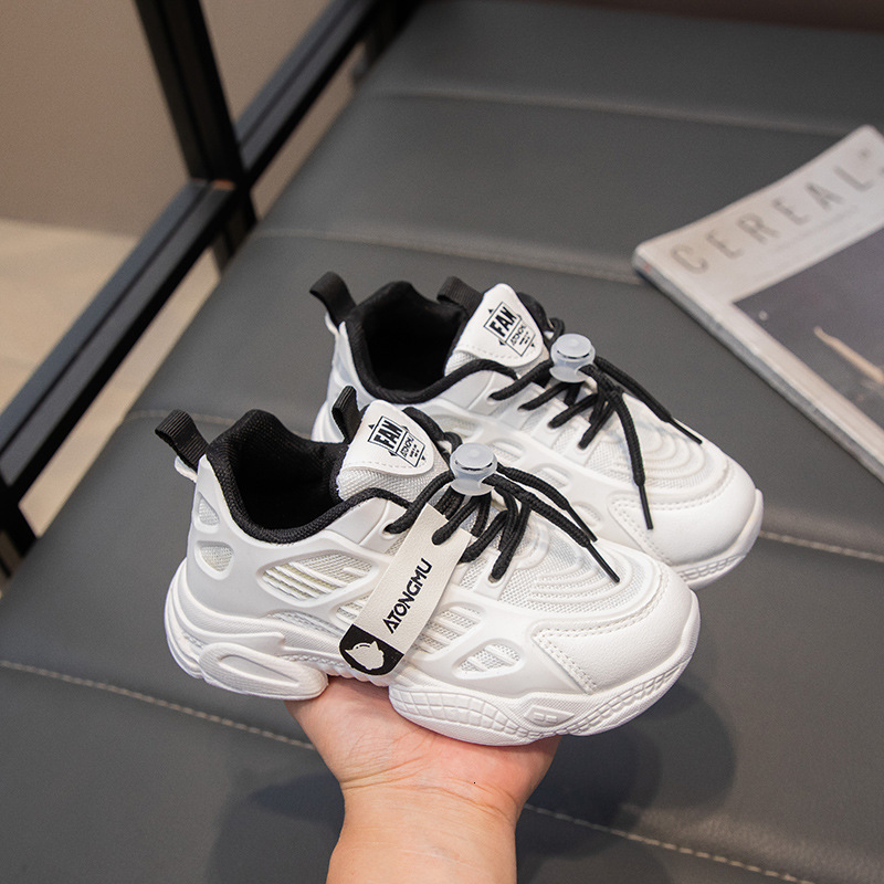 New children's sports shoes breathable mesh girls' shoes big boys' shoes soft soled casual shoes fashion trend designer shoes
