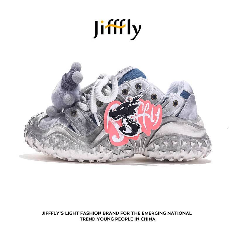 Jifffly Designer Women's Shoes 2025 Autumn/winter New Trendy Versatile Sneakers Casual And Sporty Dad Shoes With Tires Luxury Soles Luxury Soft S