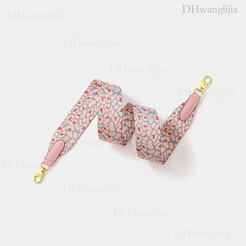 DH Luggage Accessories Leopard Print Webbing Wide Kelly Evelyn Single Shoulder Crossbody Bag Strap