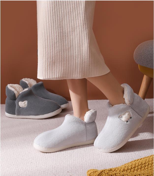 Autumn Winter Full-Coverage Postpartum Non-Slip Warm Home Wearable Shoes Cute Toy Cotton Slippers ddmymarket