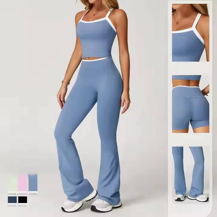 Wholesale Fitness Clothing Sports Running Yoga Set High Quality Woman Fitness Sport Bra and Pants Workout Active Wear