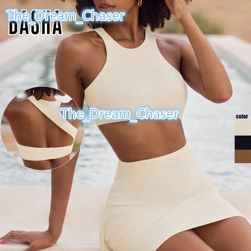 BASHAsports Ins Beauty Back Sports Underwear Womens Shockproof Yoga Bra Gathered Running High Intensity Sports Fitness Vest