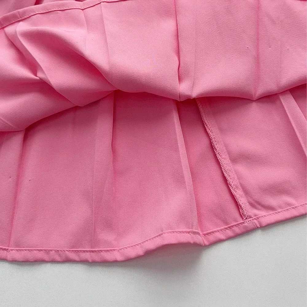 Sweet and Energetic Girl Casual Suit with Long Sleeved Bow and Heartshaped Decorationpleated Skirt Twopiece Set for Autumn L2509263DAE