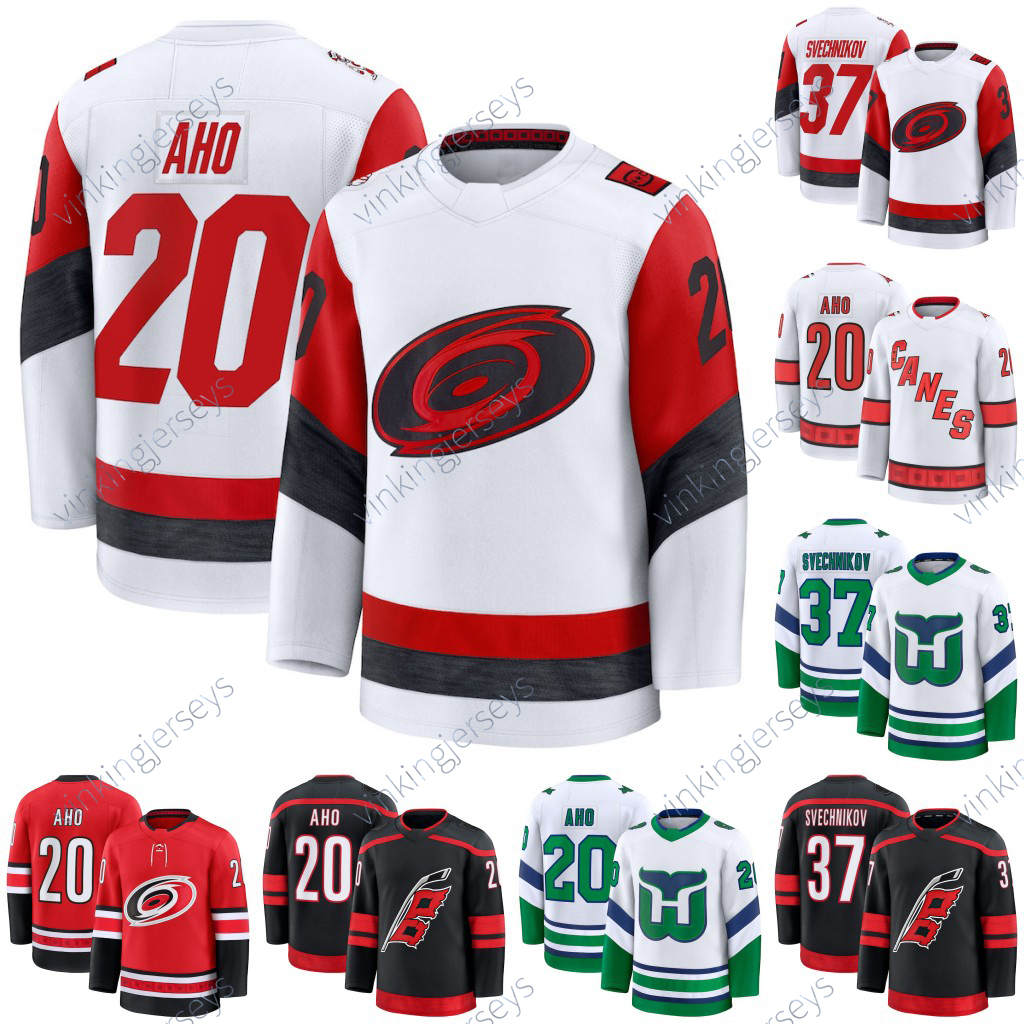Carolina Hurricane 2025 26 New Jersey Aho Jalen Chatfield Jaccob Slavin Andrei Svechnikov Taylor Hall Seth Jarvis Necas Staal Martinook Fast Embroidery Custom