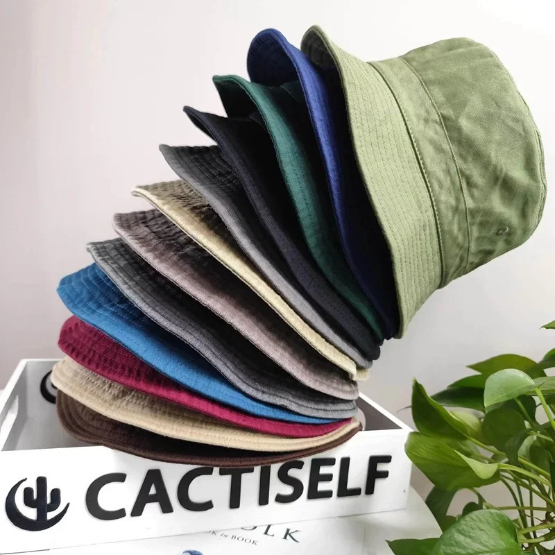 Big Head Plus Size Bucket Hats for Men Women Pure Cotton Panama Fisherman Cap Korean 59cm 60cm 62cm 63cm Sun Hat Bob Homme 250919