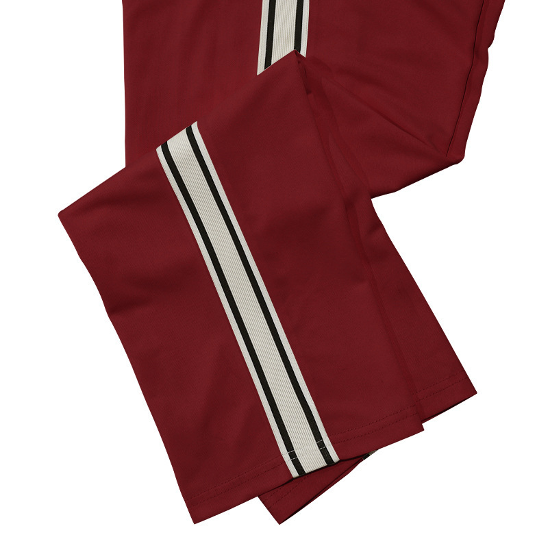 Fashion Men's Casual Sweatpants Autumn New Trend Streetwear Striped Straight Leg American Style Loose Fit Sports Trousers Joggers European size: 