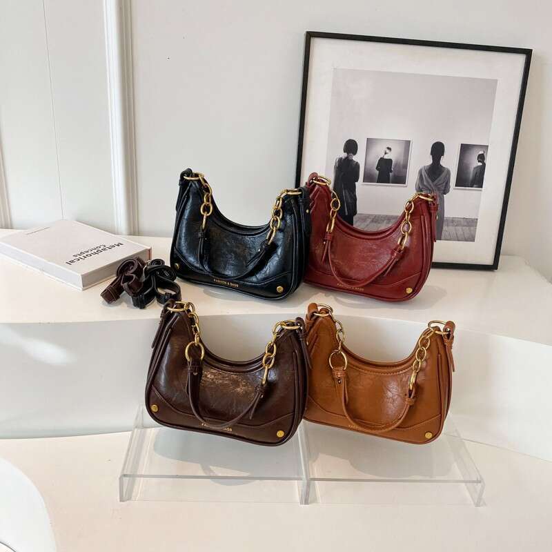 designer bag bag Underarm for Women, Handheld Trendy Fashion French Style High-end Versatile Chain Shoulder Crossbody Bag