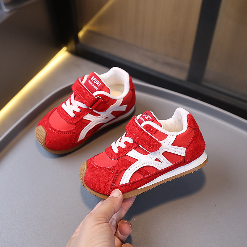 Autumn New Children's Sports Boys' Forrest Gump Shoes Girls' Training Shoes Soft Bottom Velcro Baby Shoes Fashion Trend Shoes