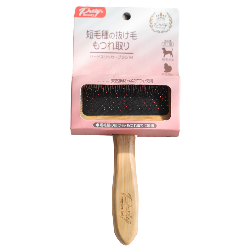 There is always a cat grooming brush suitable for you a cat hair cleaner a floating hair needle comb and a Petty bamboo and wood cat comb