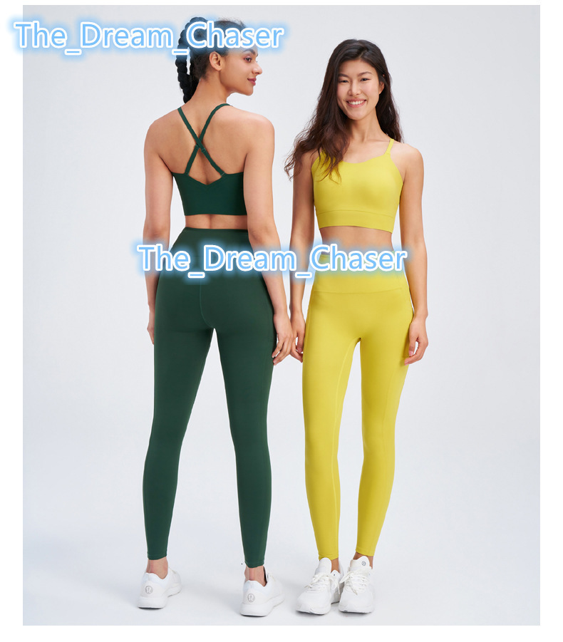 Workout Sets for Women 2 Piece High Waisted Seamless Leggings With Pockets Stretchy Sports Bra Sets Gym Clothes