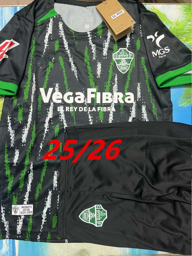 25/26 Elche home and away kids jersey children's training kit