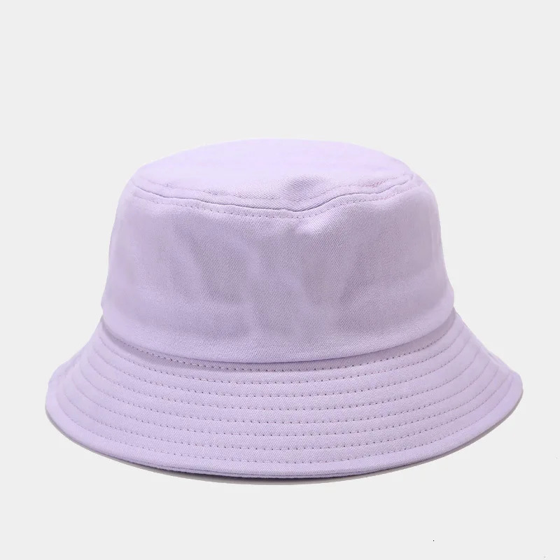Unisex Spring Summer 100 Cotton Bucket Hat Women Outdoor Sunscreen Fishing Cap Men Bob Chapeau Panama Foldable Sun Hats 250919