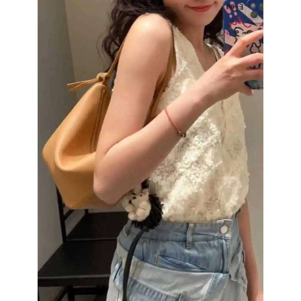 2024 New Genuine Leather-Underarm Fem Faion Small Cro Crossbody Bag Soft Leather Hobo Thin Single Oulder Ha...