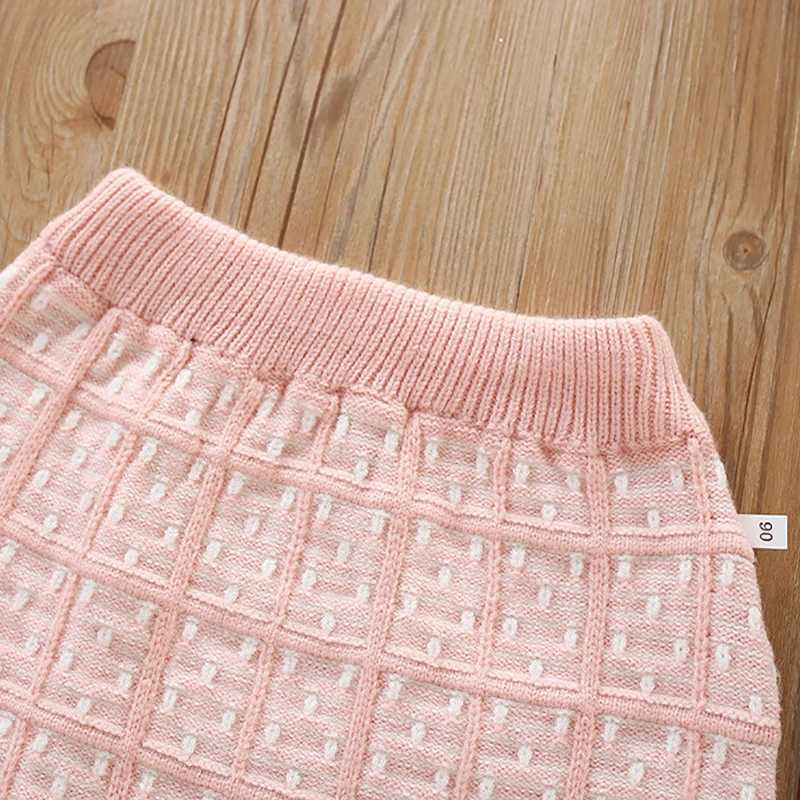 Little maven Childrens Plaid Outfits With Bowknot for Baby Girls Princess Suits Winter Elegant Sweater Dress Lattice Set L250926760D