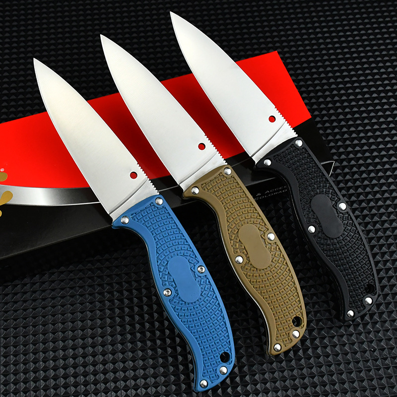 FB31 Outdoor Tactical Small Straight Knife With Scabbard K390 knife Blade Nylon fiberglass Handle Utility Portable Self Defense Survival Camping Hunti