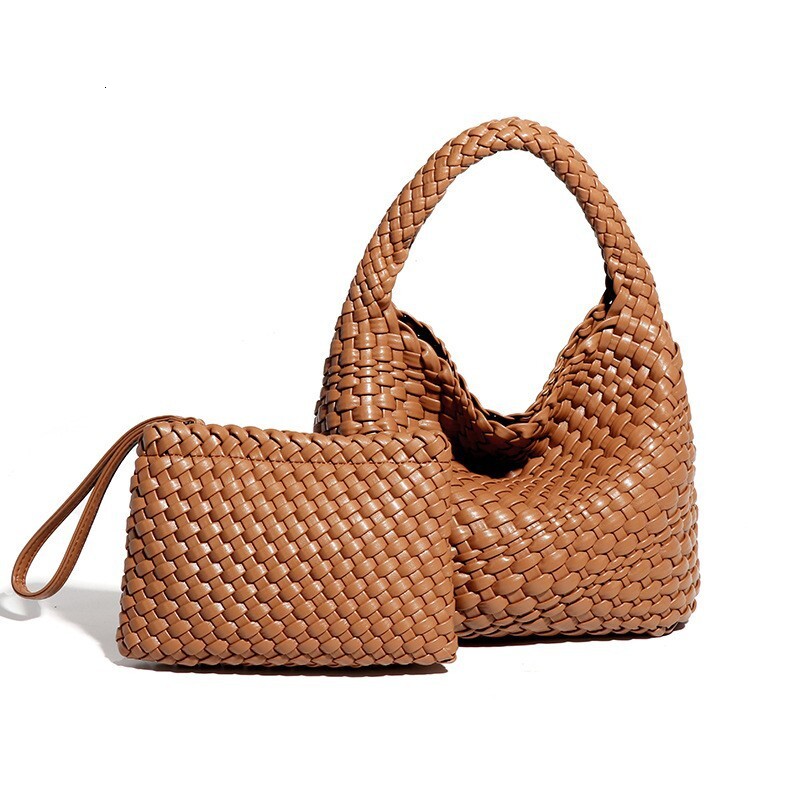 Niche Design Woven Handbag Basket Fashion Trend Single Shoulder Crossbody Summer New Versatile Mother-Daughter Bag
